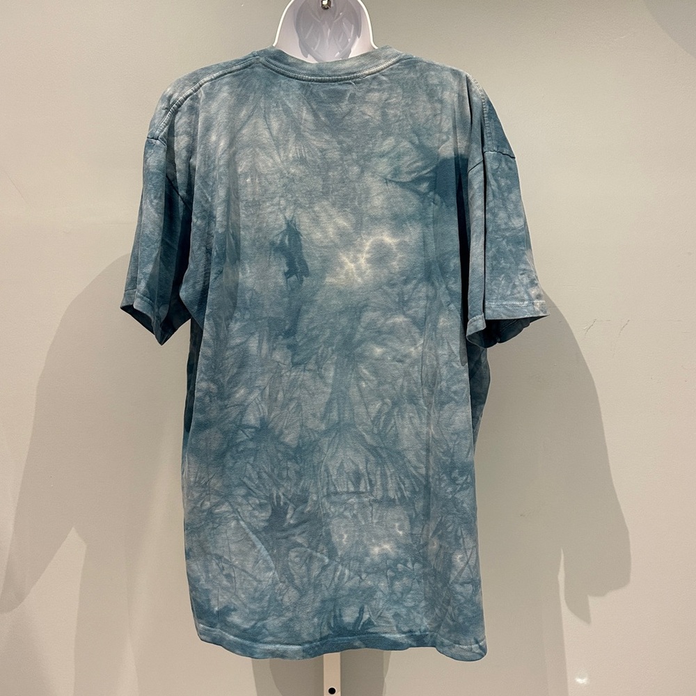 Vintage The Mountain Blue Marbled Carl Brenders Butterfly Tee | Size Large - Picture 4 of 6